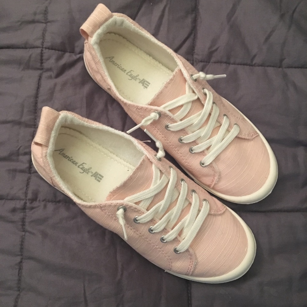 Pink sneakers